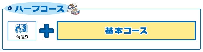 ハーフコースのサービス内容